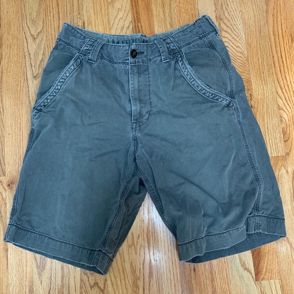 American Eagle Dark Gray Preppy Shorts 32 Waist